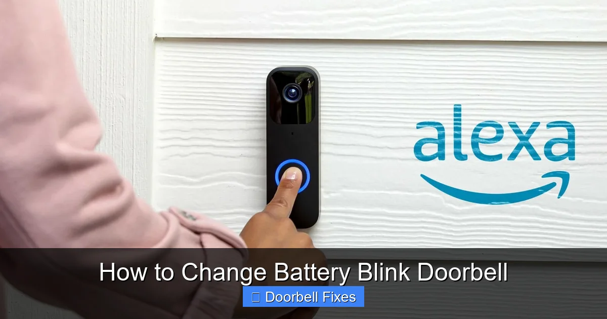 How to Change Battery Blink Doorbell