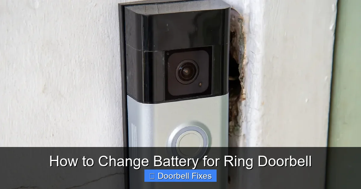 How to Change Battery for Ring Doorbell