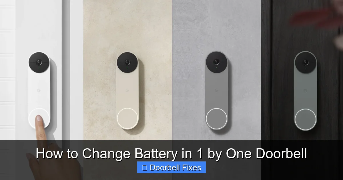 How to Change Battery in 1 by One Doorbell