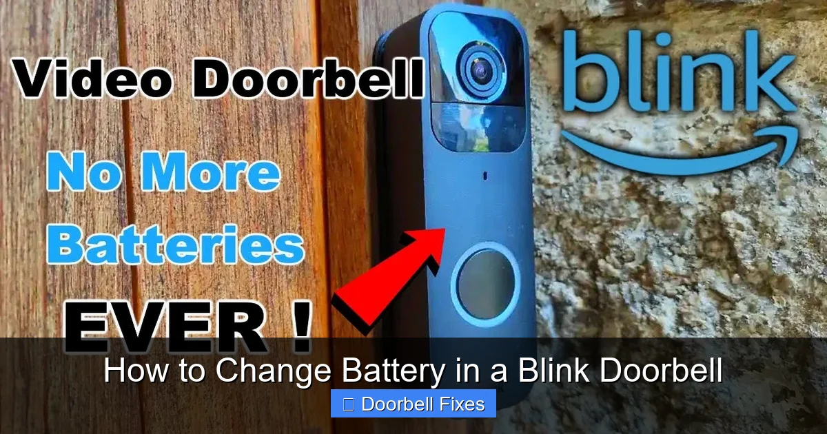 How to Change Battery in a Blink Doorbell
