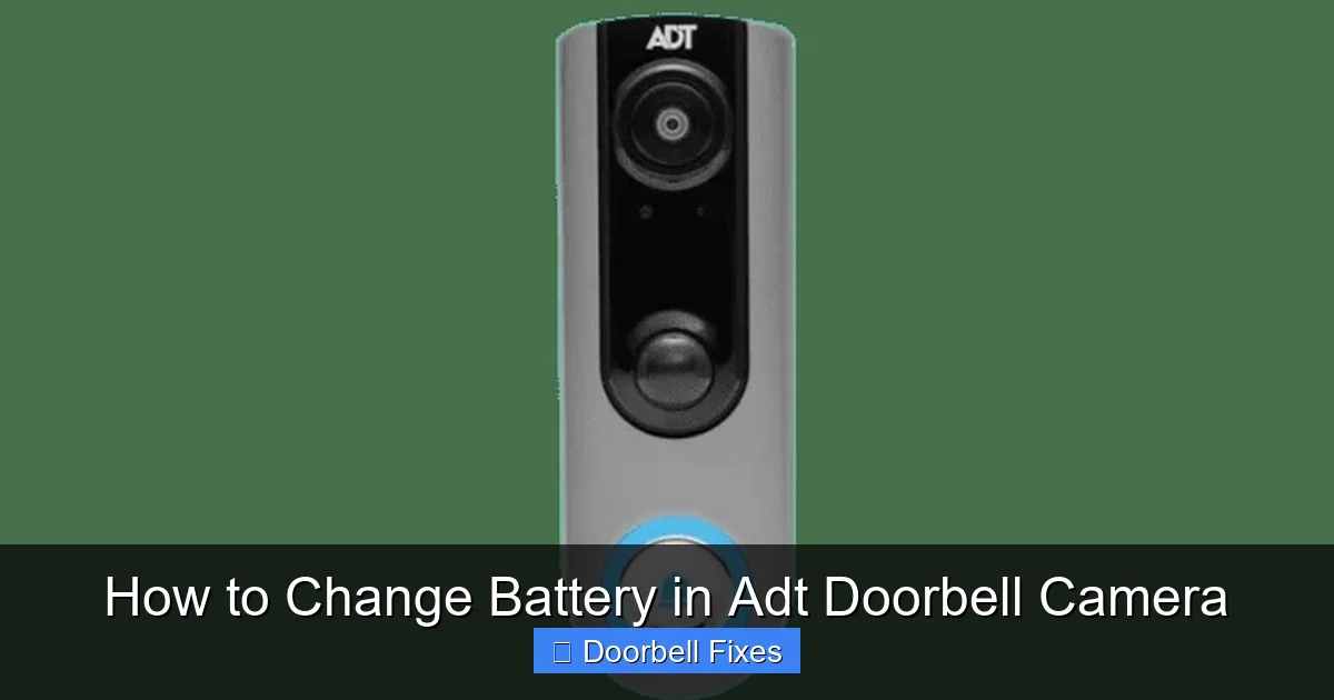 How to Change Battery in Adt Doorbell Camera