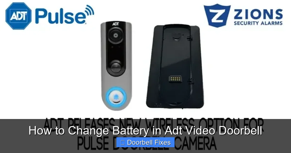 How to Change Battery in Adt Video Doorbell