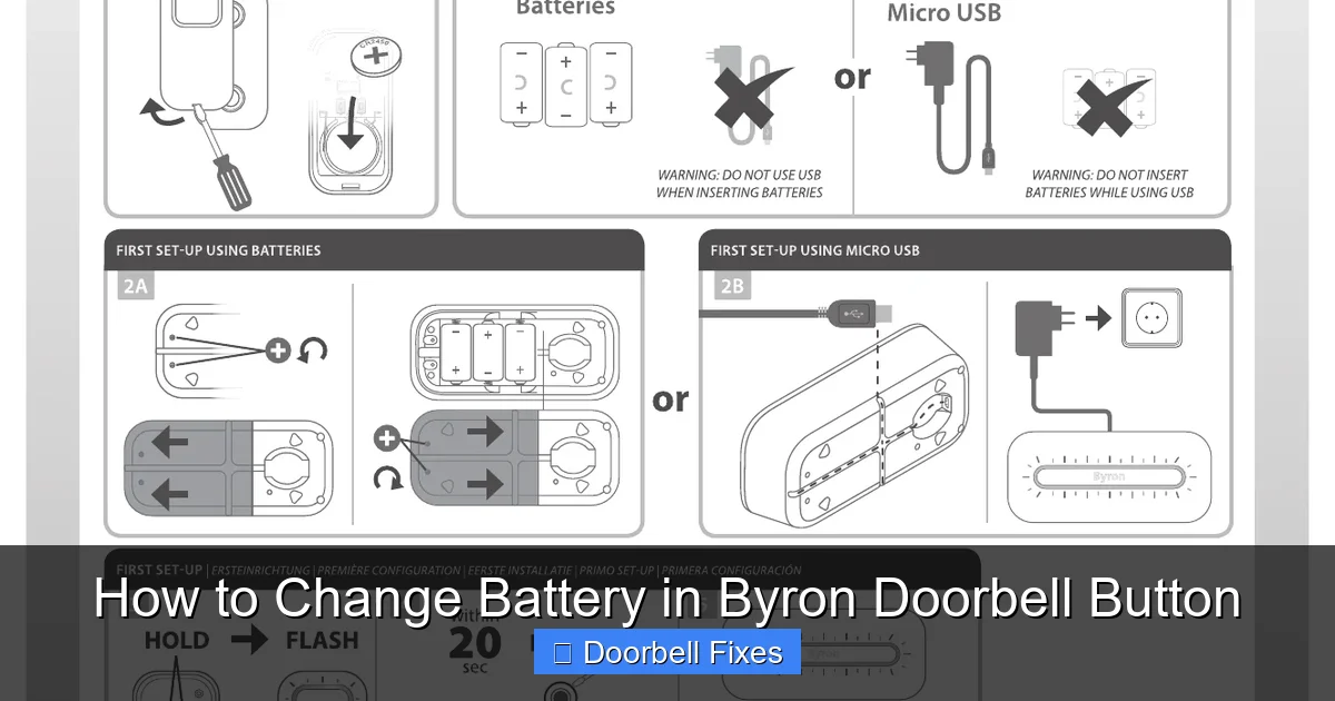 How to Change Battery in Byron Doorbell Button