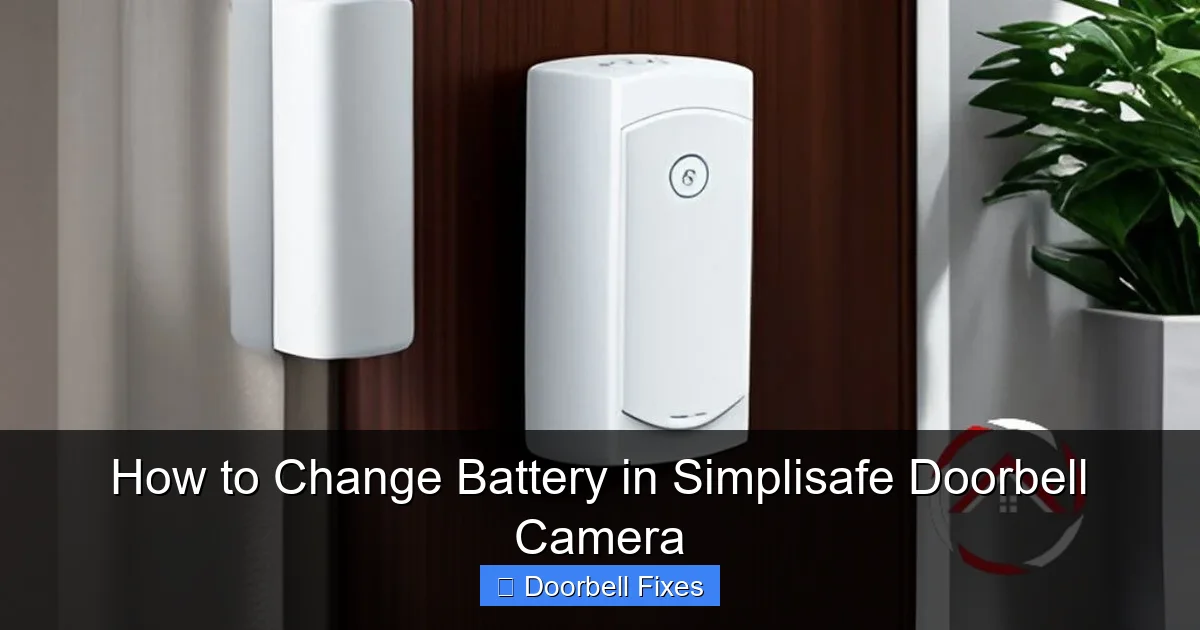 How to Change Battery in Simplisafe Doorbell Camera