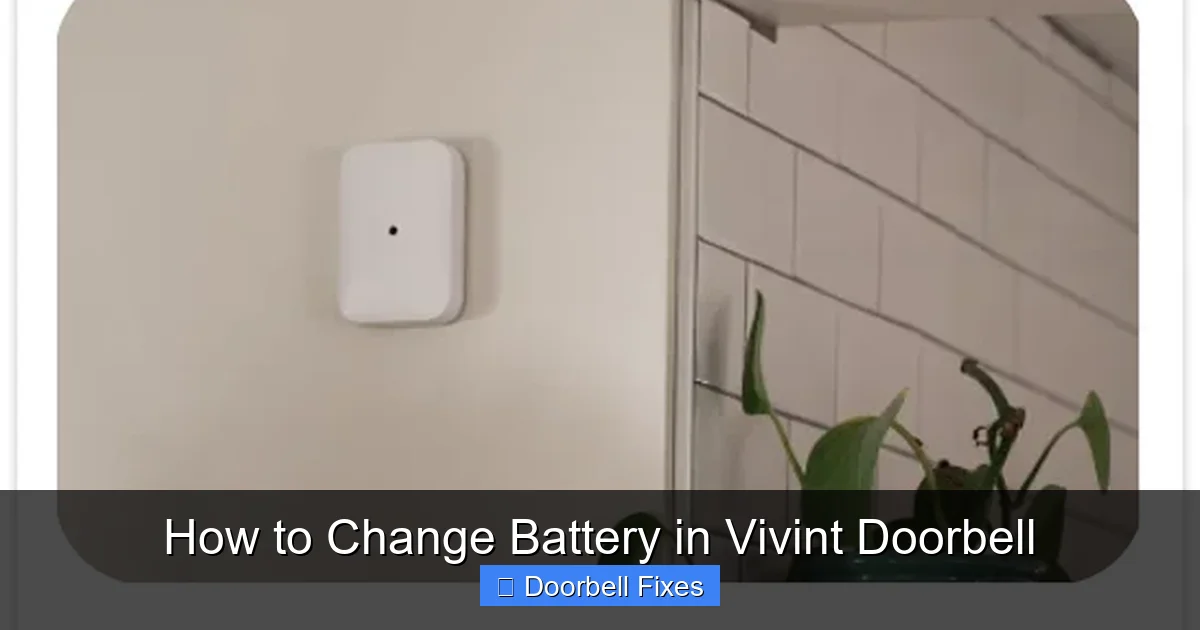 How to Change Battery in Vivint Doorbell