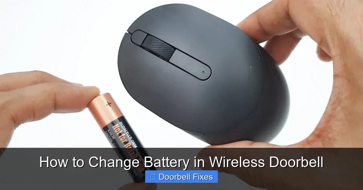 How to Change Battery in Wireless Doorbell