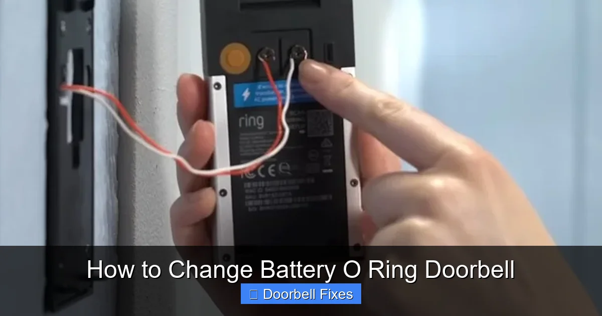 How to Change Battery O Ring Doorbell