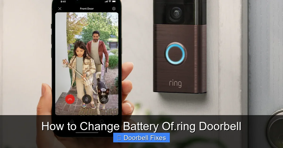 How to Change Battery Of.ring Doorbell