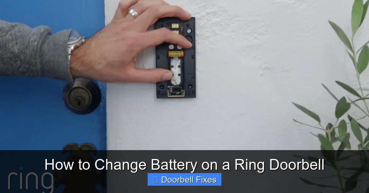 How to Change Battery on a Ring Doorbell