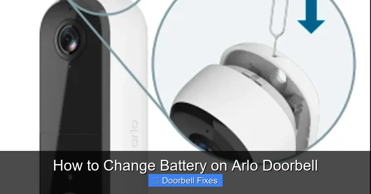 How to Change Battery on Arlo Doorbell