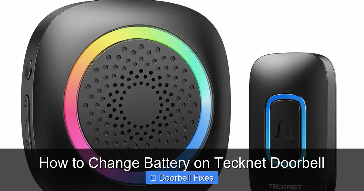 How to Change Battery on Tecknet Doorbell