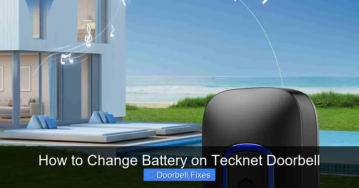 How to Change Battery on Tecknet Doorbell