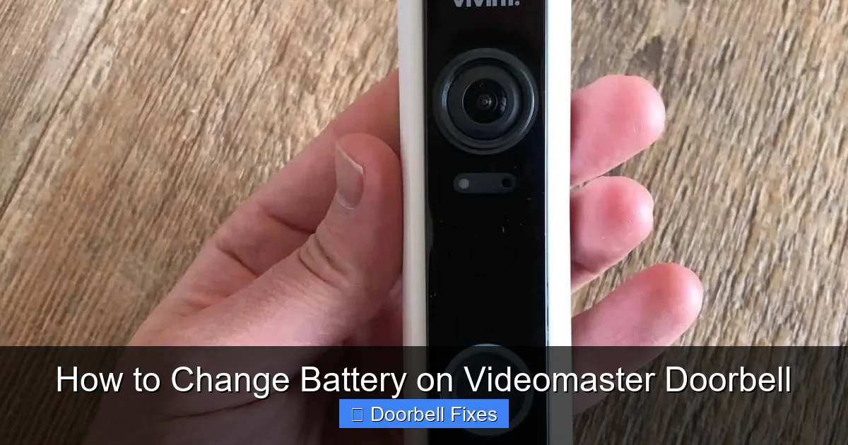 How to Change Battery on Videomaster Doorbell
