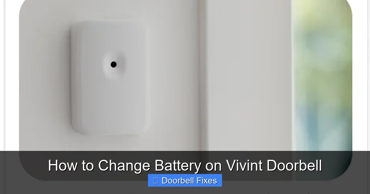 How to Change Battery on Vivint Doorbell