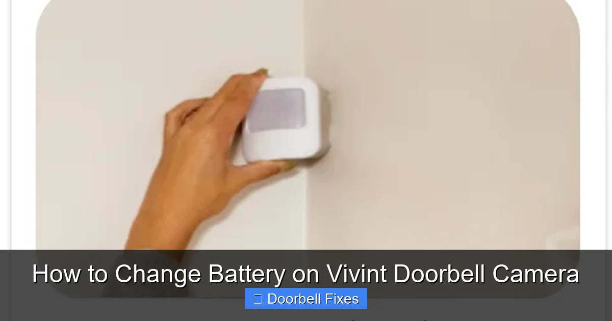 How to Change Battery on Vivint Doorbell Camera