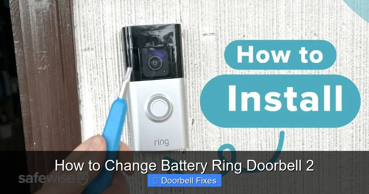 How to Change Battery Ring Doorbell 2