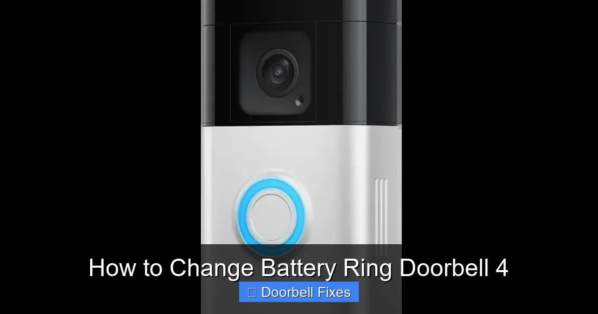 How to Change Battery Ring Doorbell 4