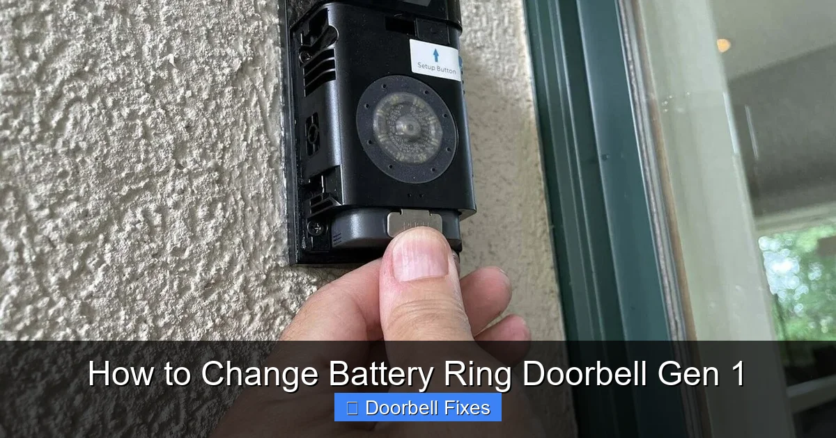 How to Change Battery Ring Doorbell Gen 1