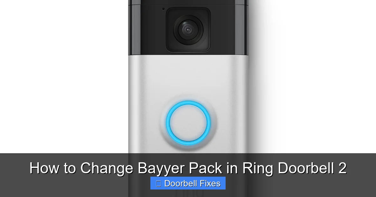 How to Change Bayyer Pack in Ring Doorbell 2