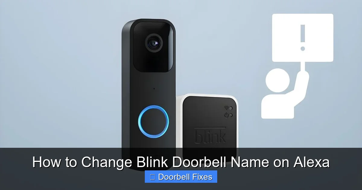 How to Change Blink Doorbell Name on Alexa