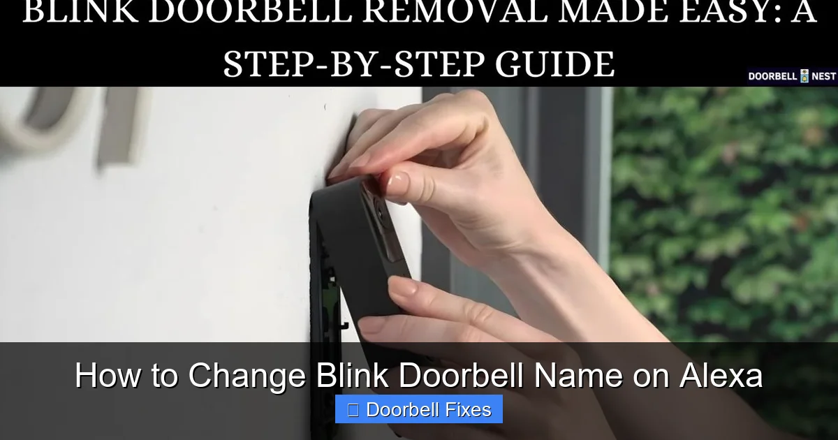 How to Change Blink Doorbell Name on Alexa