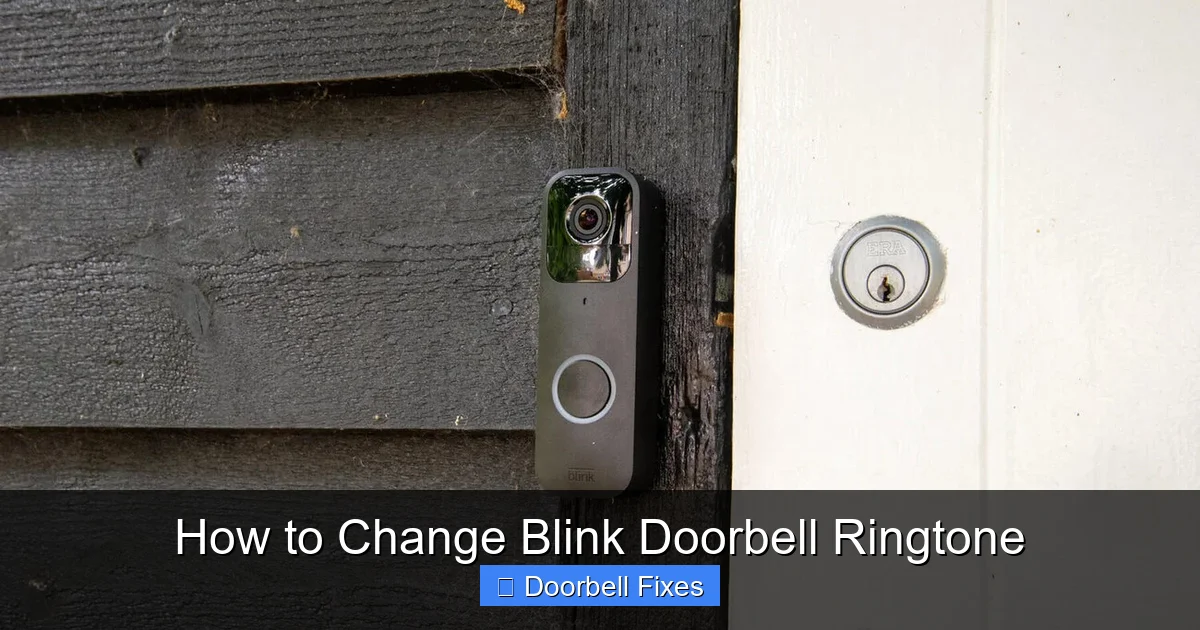 How to Change Blink Doorbell Ringtone