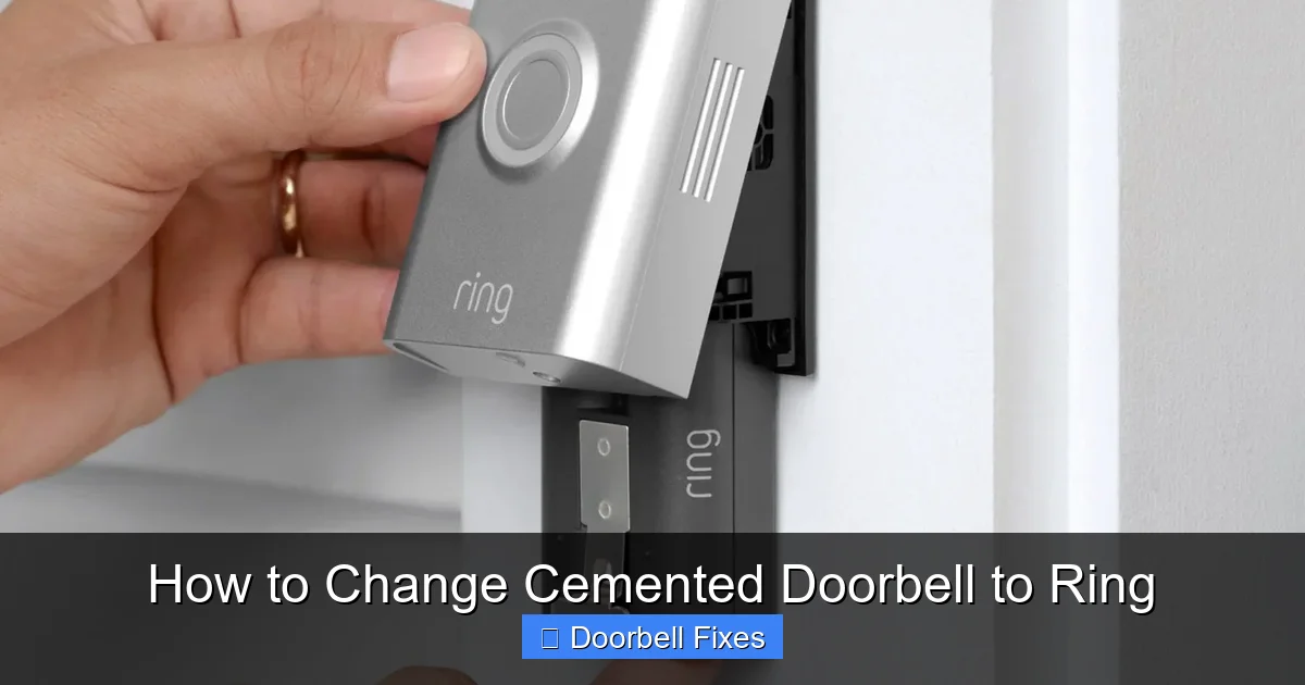 How to Change Cemented Doorbell to Ring
