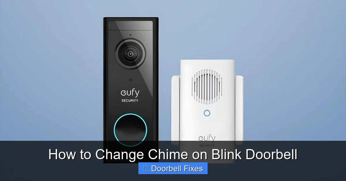 How to Change Chime on Blink Doorbell