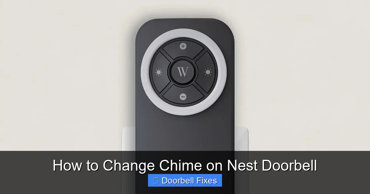 How to Change Chime on Nest Doorbell