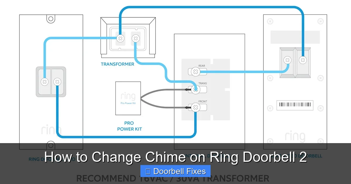 How to Change Chime on Ring Doorbell 2