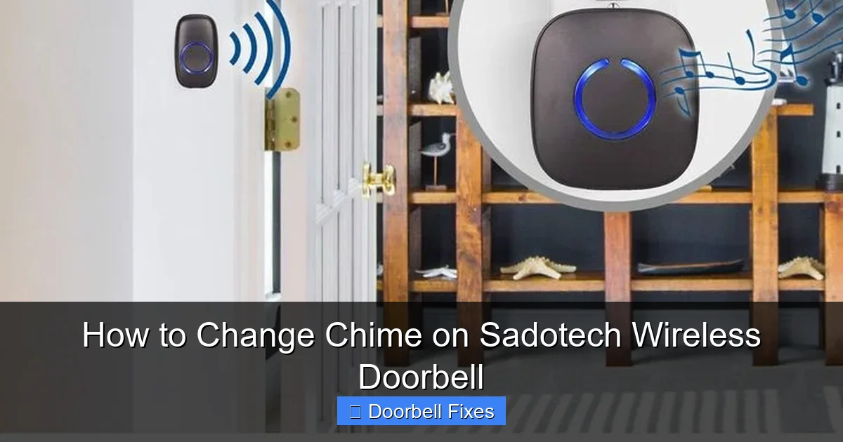 How to Change Chime on Sadotech Wireless Doorbell