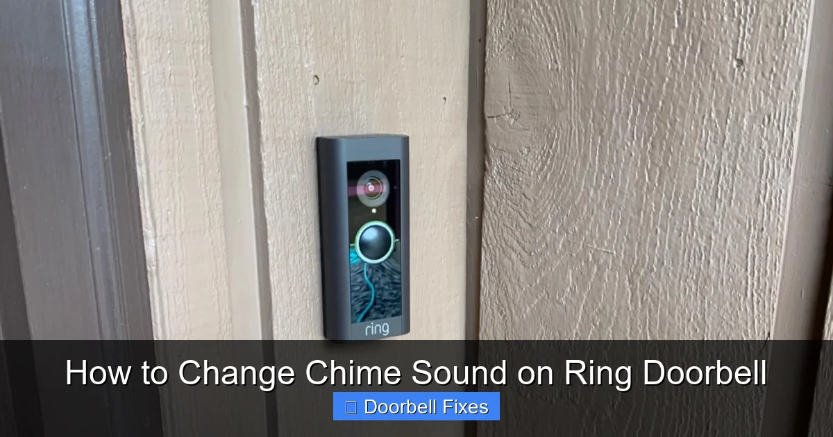 How to Change Chime Sound on Ring Doorbell