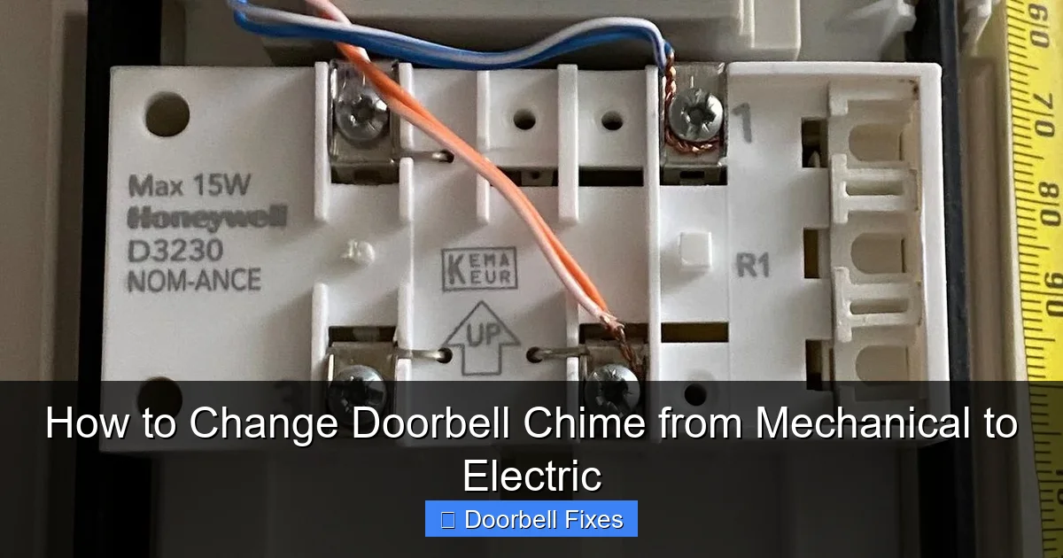 How to Change Doorbell Chime from Mechanical to Electric