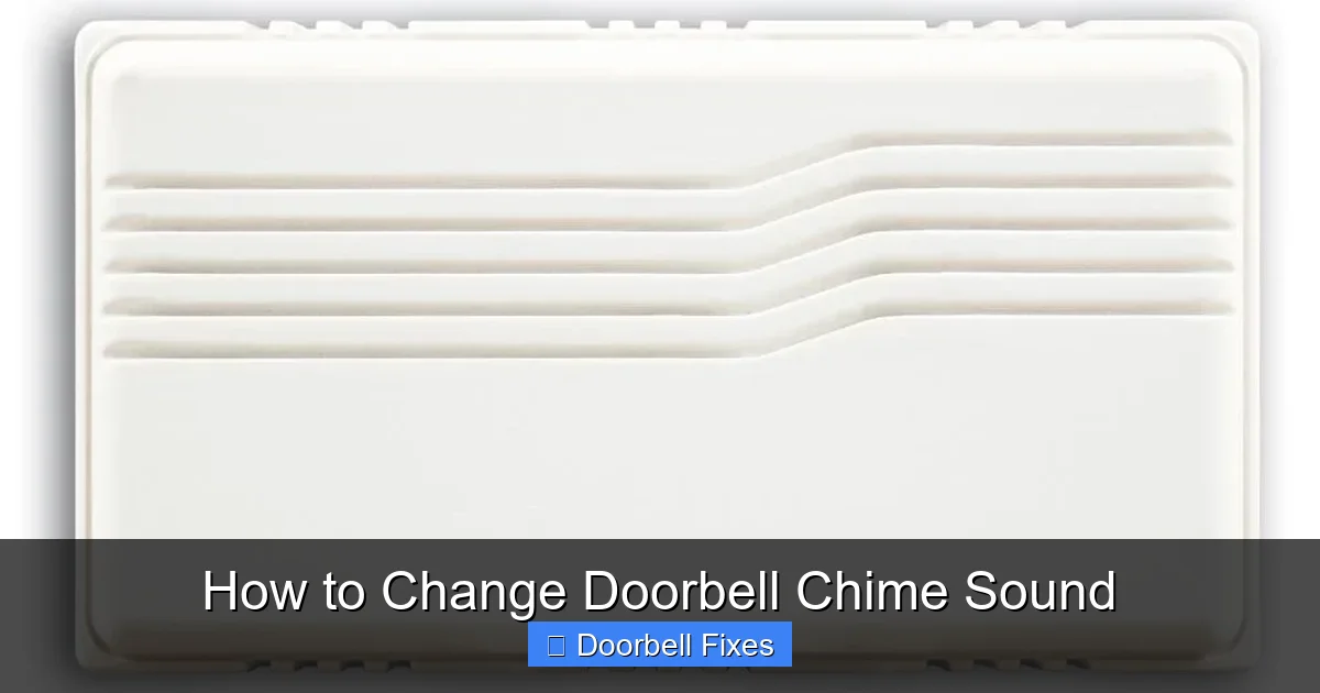 How to Change Doorbell Chime Sound
