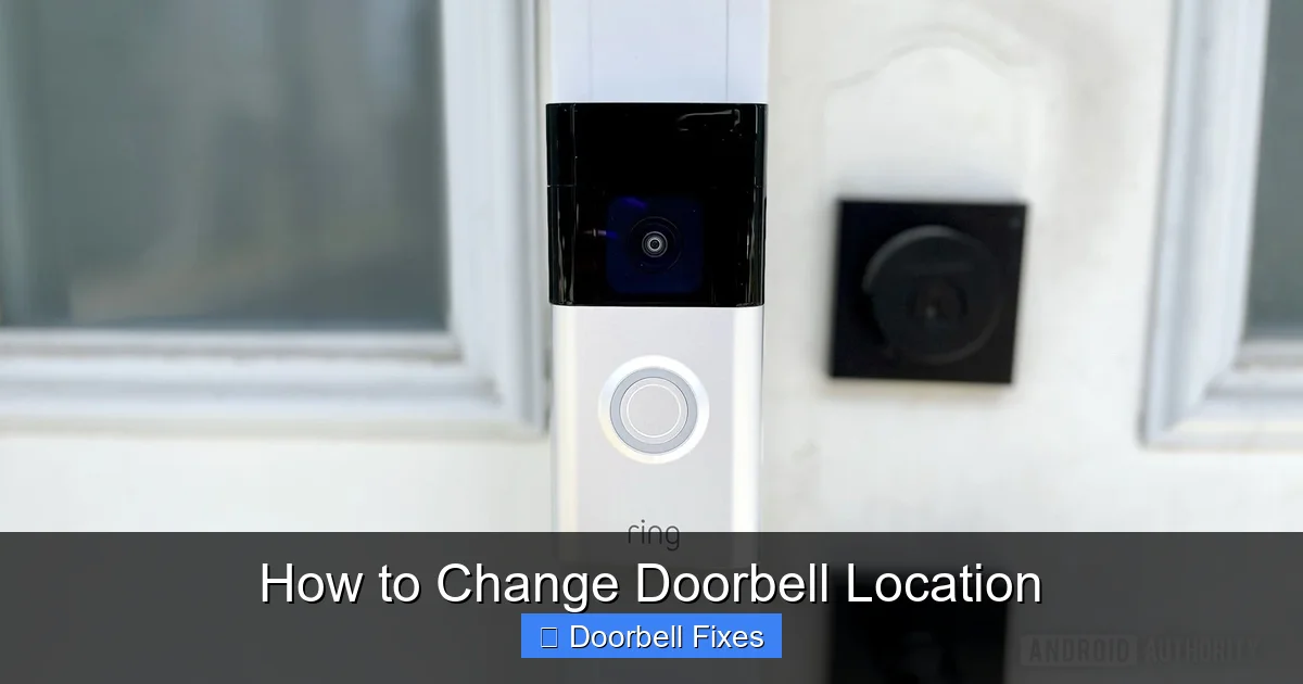 How to Change Doorbell Location