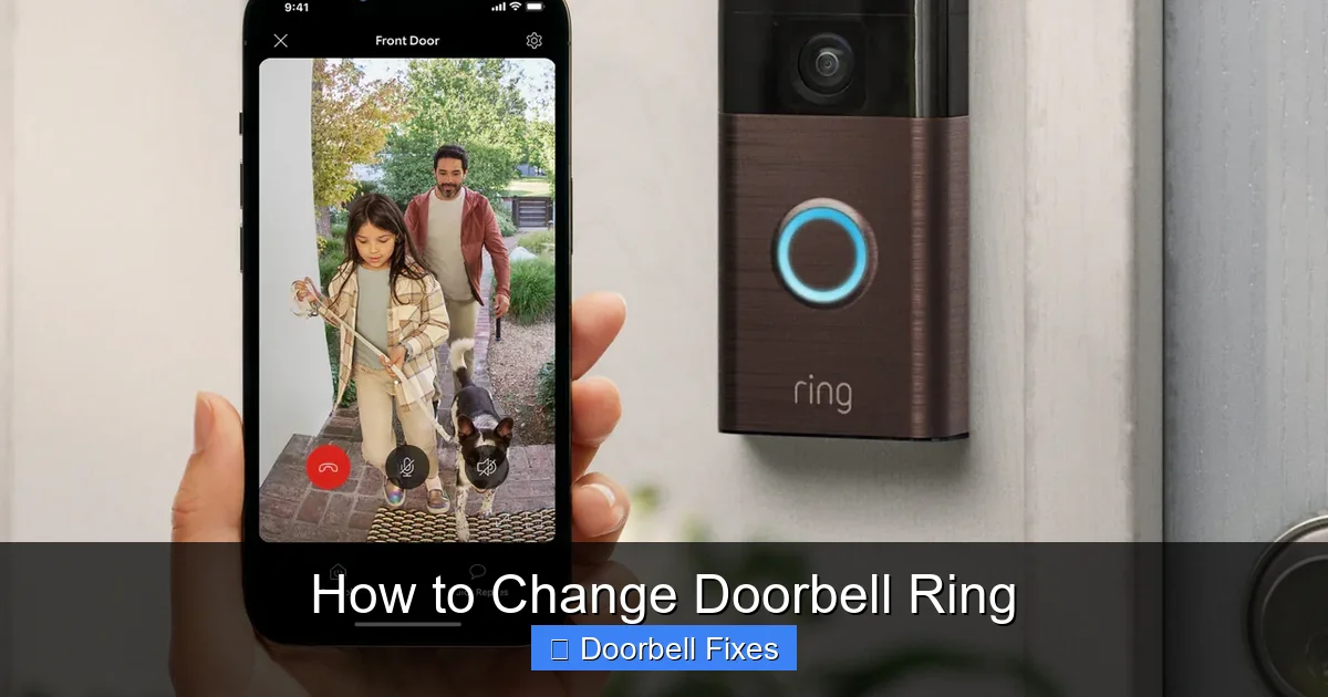 How to Change Doorbell Ring