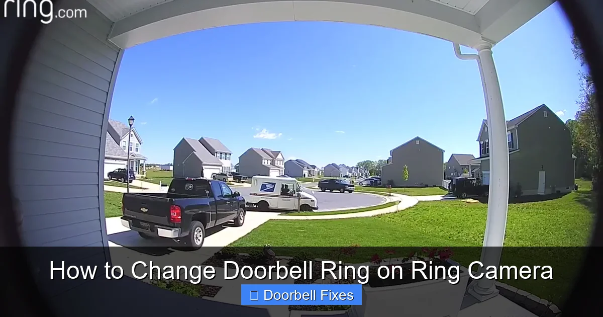 How to Change Doorbell Ring on Ring Camera