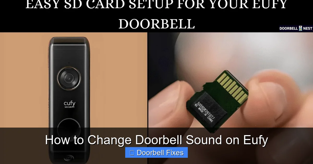 How to Change Doorbell Sound on Eufy
