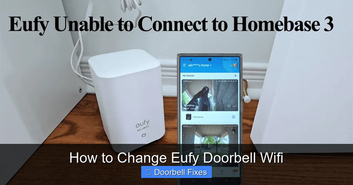 How to Change Eufy Doorbell Wifi