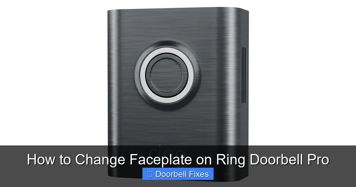 How to Change Faceplate on Ring Doorbell Pro