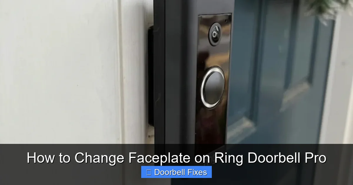 How to Change Faceplate on Ring Doorbell Pro