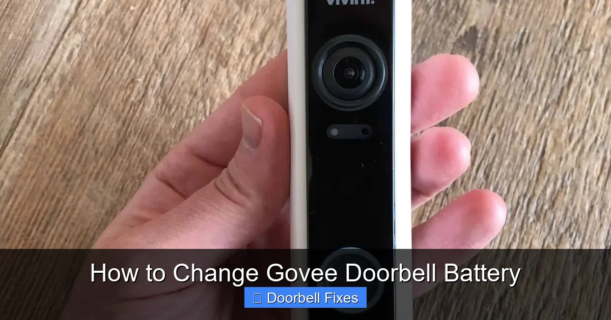 How to Change Govee Doorbell Battery