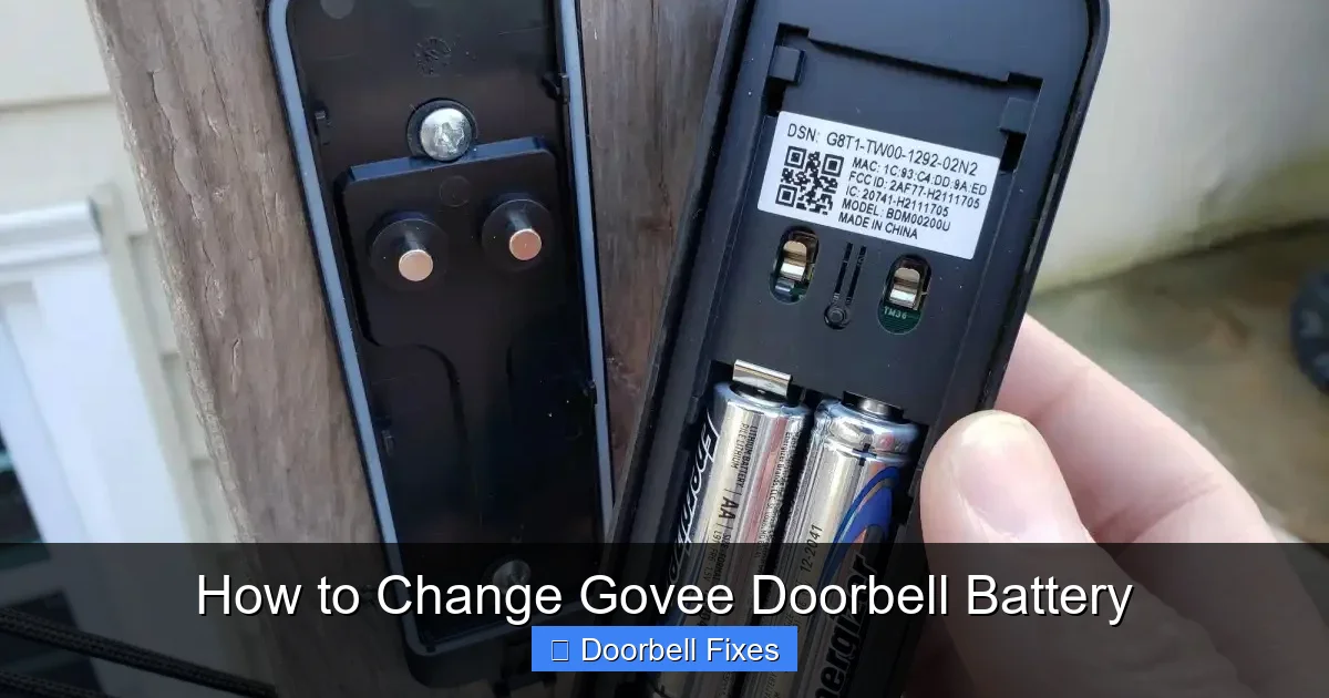 How to Change Govee Doorbell Battery