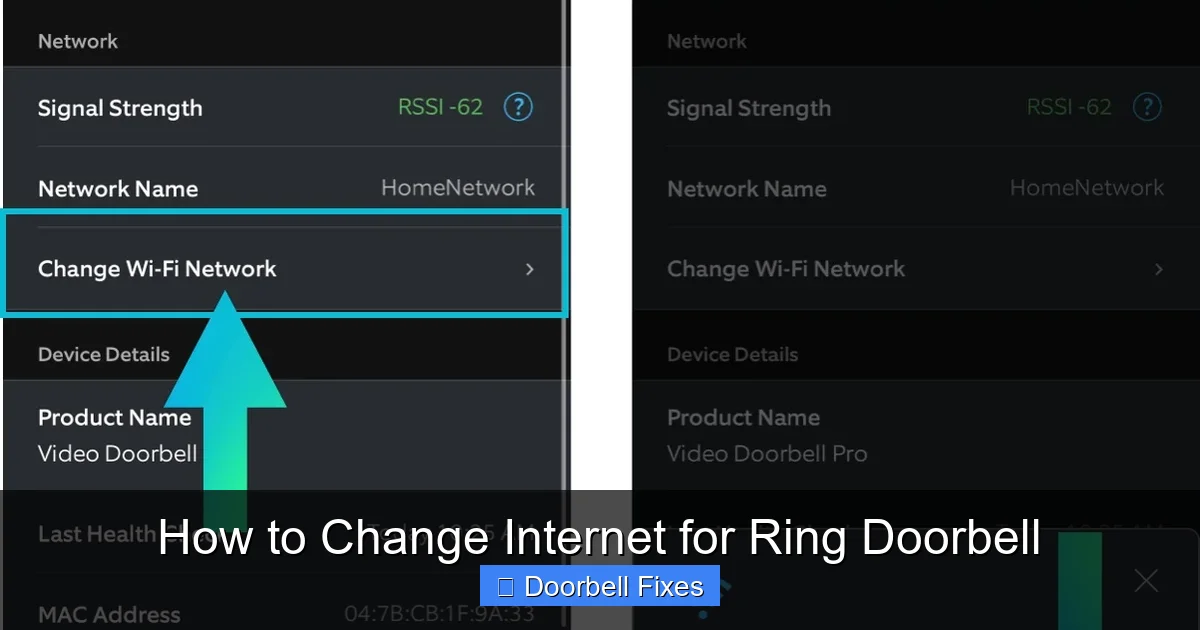 How to Change Internet for Ring Doorbell