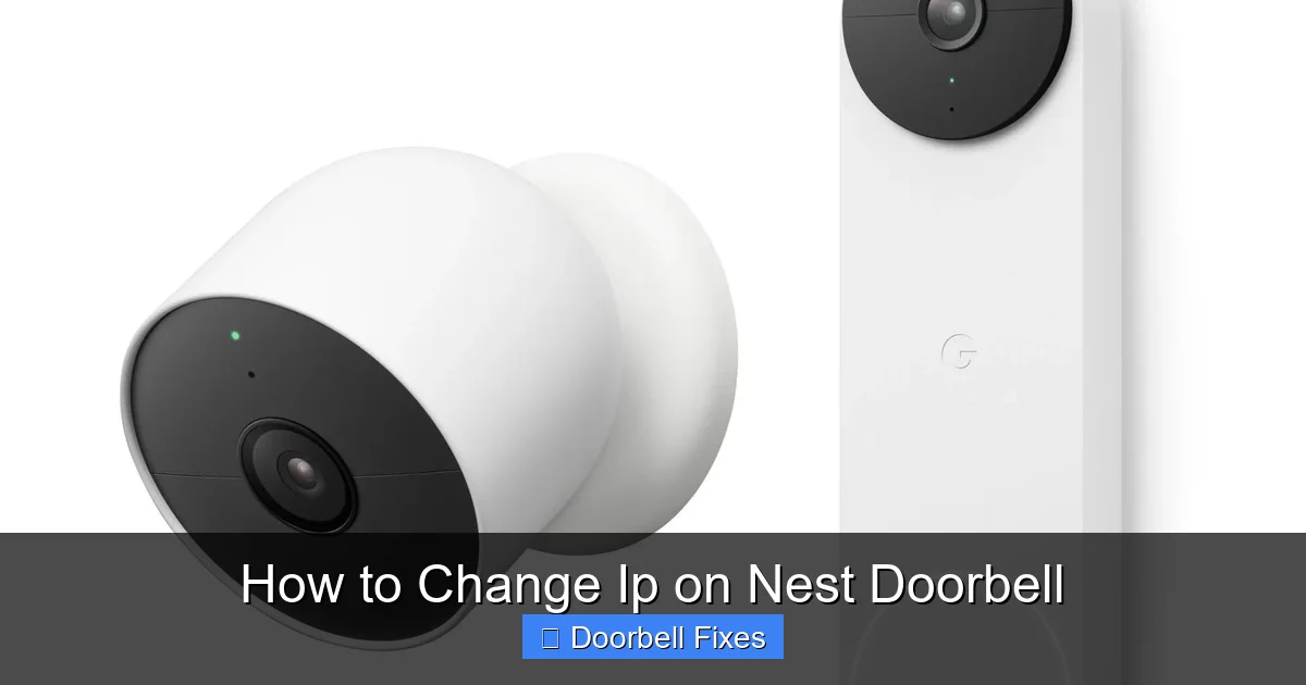 How to Change Ip on Nest Doorbell