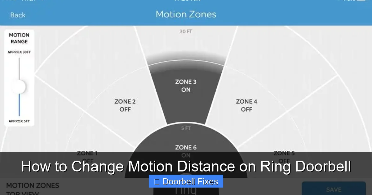 How to Change Motion Distance on Ring Doorbell