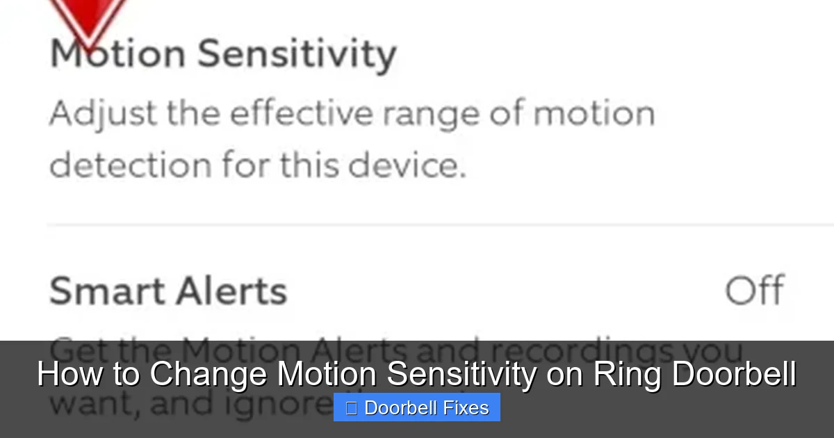 How to Change Motion Sensitivity on Ring Doorbell