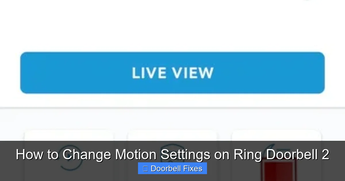 How to Change Motion Settings on Ring Doorbell 2