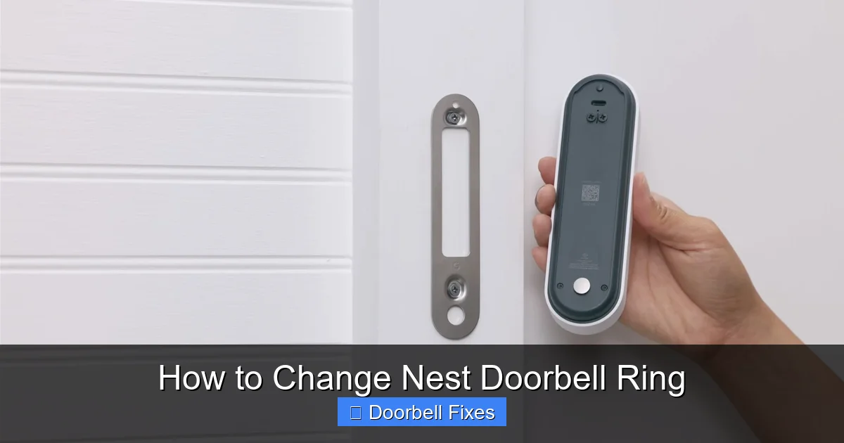How to Change Nest Doorbell Ring