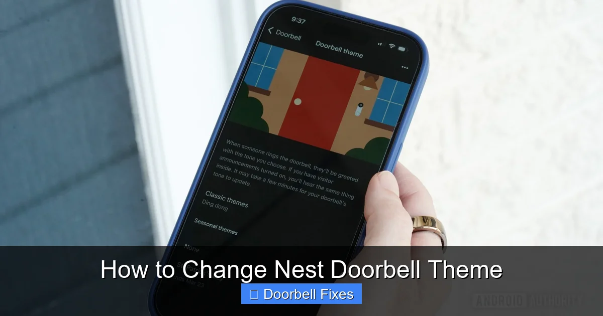 How to Change Nest Doorbell Theme